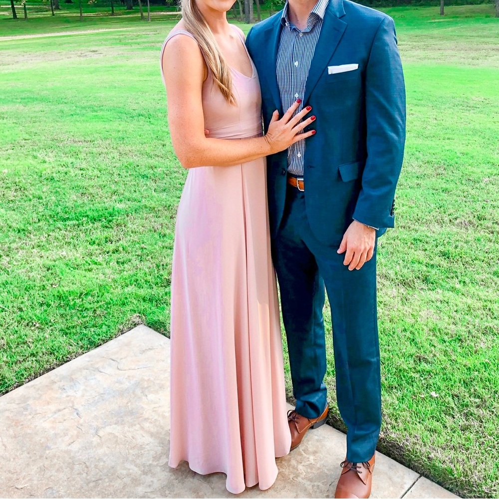 ShowMeYourMuMu Jenn Maxi Bridesmaid Dress Small - Dusty Blush